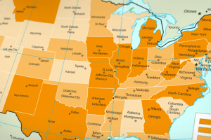 foreign qualification for llc - picture of states in the united states