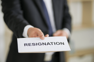 what happens if your registered agent resigns