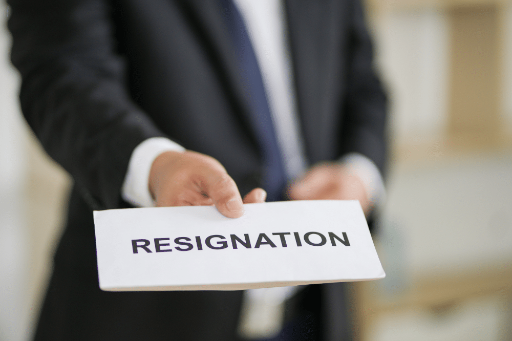 what happens if your registered agent resigns